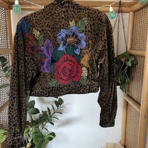 Platinum by Dorothy Schoelen Cheetah Print Jacket Vintage